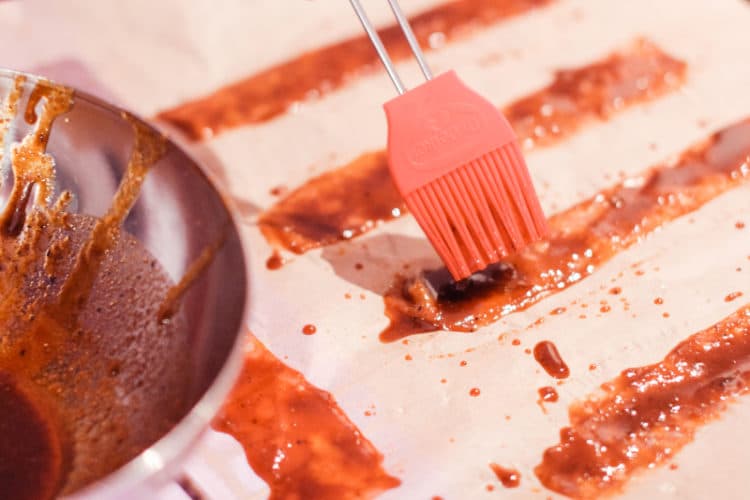 Veganer Bacon 🥓 auf Veggie Burger Rezept mit Pilzen