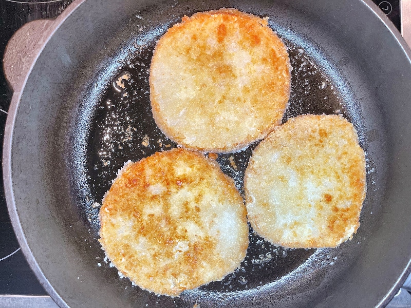 Sellerieschnitzel gebraten